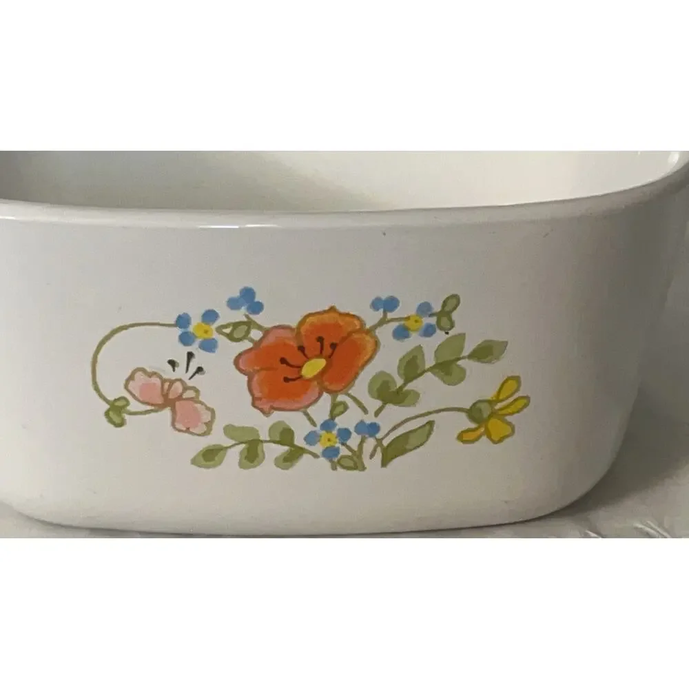 Vintage Corning Ware Wildflower P-43-B 2¾ Cup Petite Pan Casserole USA